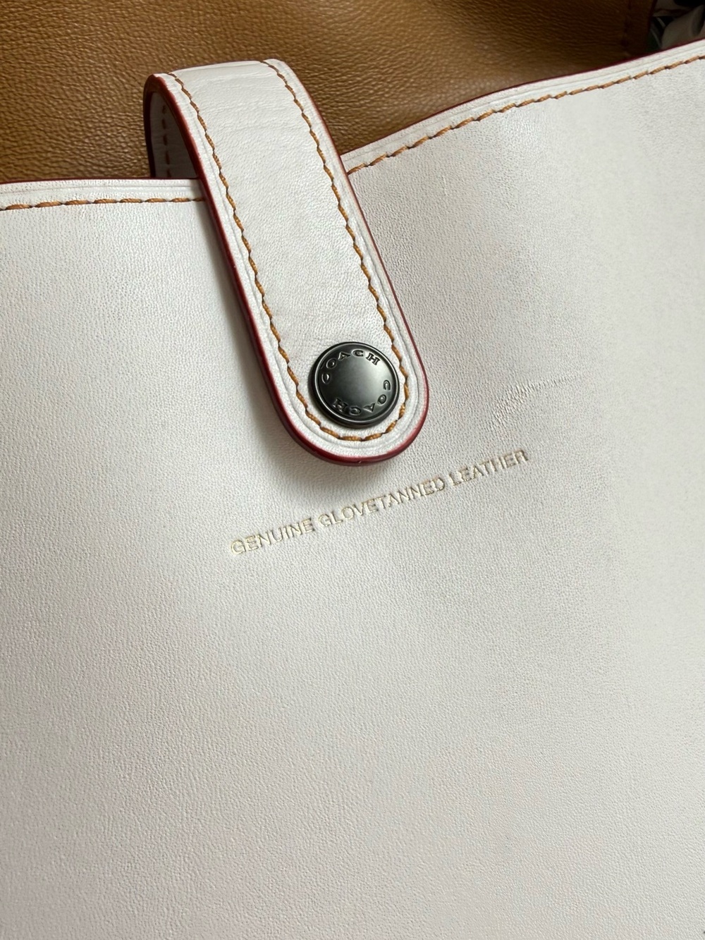 Coach Cream and Brown Crossbody Saddle Bag - Picture 8 of 14